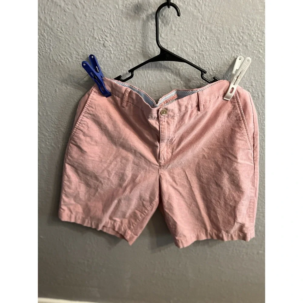Chaps Shorts Men's 38 Pinkish  Flat Front‎ Stretch Inseam 10 Inches